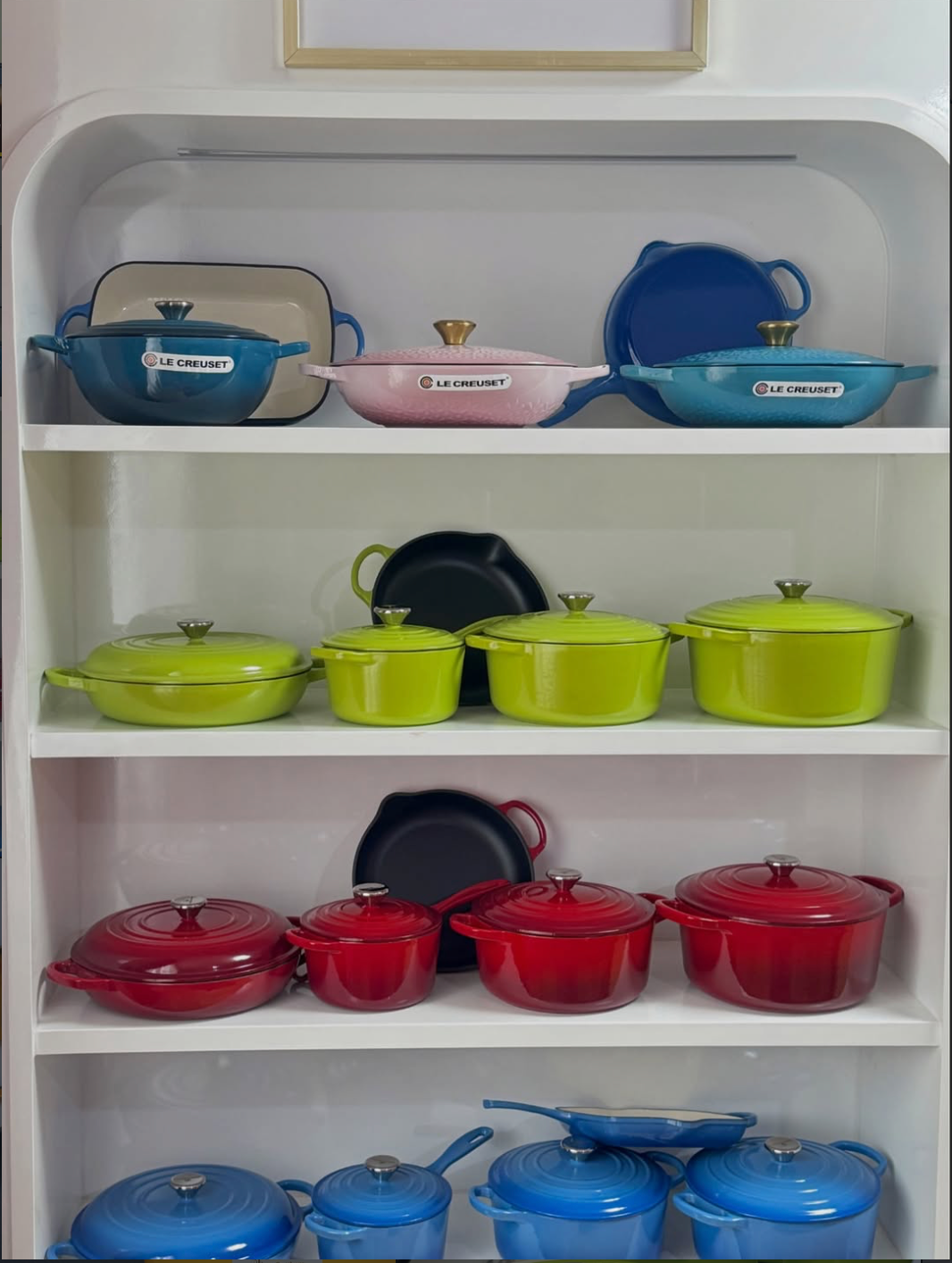 Colorful cast iron cookware collection by Flotty
